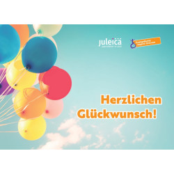 Juleica-Glückwunschkarte (2-seitig, DIN A6)