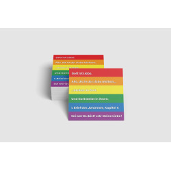 Sticker „Gott ist Liebe“ (einseitig, quadratisches Format)