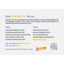 Postkarte „Dein Freiwilliges Jahr“ (2-seitig, DIN A6)